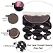 VTAOZI Brazilian Body Wave 3 Bundles with 13x4 Ear To Ear Lace Frontal Closure, 100% Unprocessed Virgin Human Hair, 12 inches, Wavy, Black, Natural Color, Sew-In Installation
