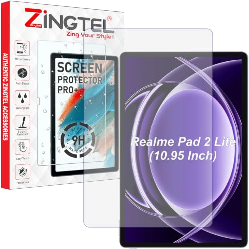 Image of Matte Screen Guard Compatible With Realme Pad 2 Lite Tab (10.95 inch Inch Tablet) Flexible Anti Glare Matte Screenguard Not a Tempered Glass Screen Protector