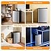 NEWBULIG Mini Fridge with Freezer 3.2 Cu.Ft Small Refrigerator for Office, Dorm, Small Fridge with Adjustable Thermostat, Energy Saving, Singel Door, Sliver