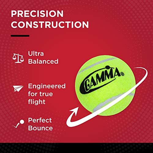Gamma Sports Pressureless Tennis-Balls Bucket, Bulk Tennis Balls, Premium Tennis Accessories, Pack Of 48 #TOP3