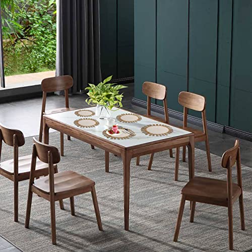 Cotton Jute Placemat, The Artique Handmade Round Tablemat, Braided Mats For Parties, Jute Placemats For Dining Table, Decorative Placemats, Woven Placemats - White/Jute #TOP3