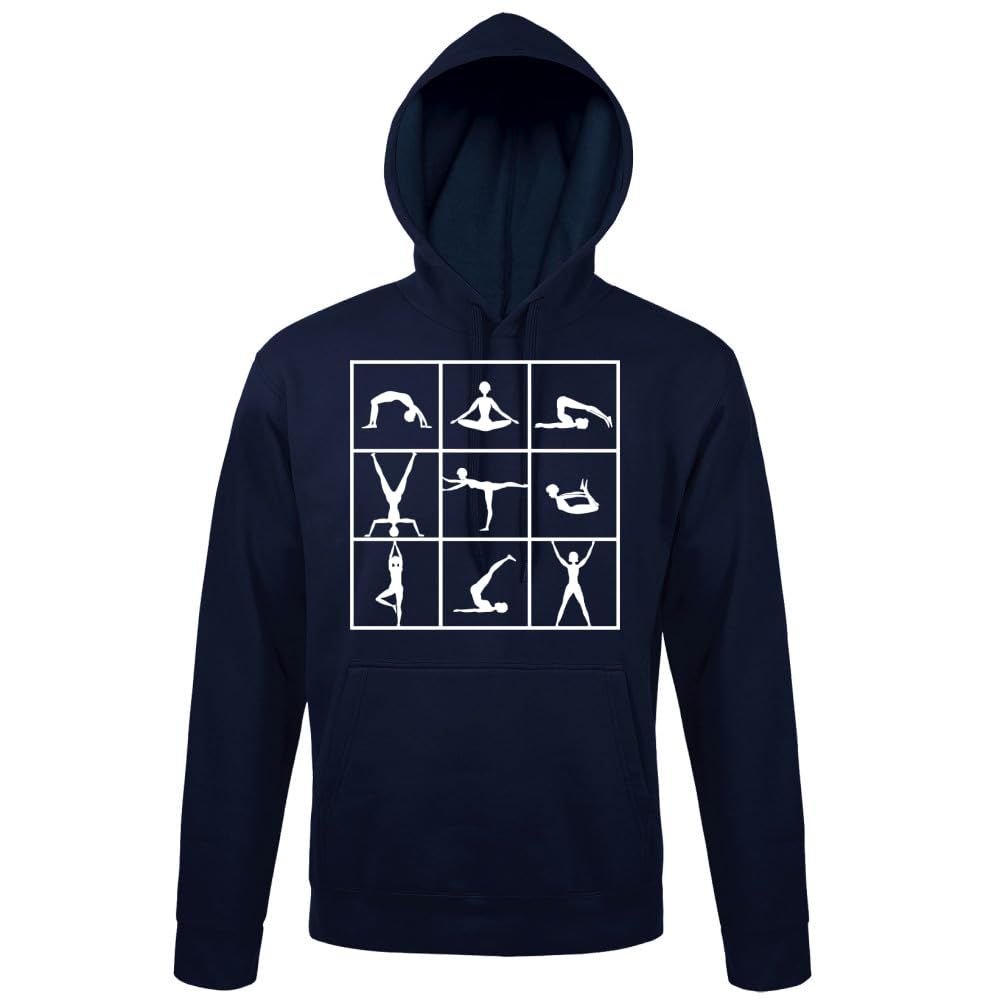 Gimnastyka męska bluza z kapturem, grantowy, 4XL
