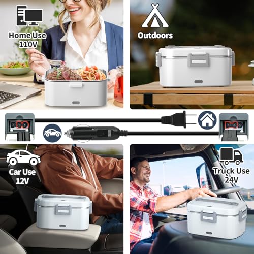 IFENROL Electric Lunch Box for Adults, 1.8L 100W Heating Lunch Box for Men - image 8