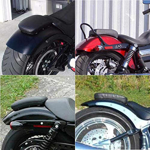 BRAUTO Motorrad Sozius Sitzpad mit 6 Saugnapf Kissen Sofa Beifahrer Sitz für Harley Motorrad Dyna Sportster