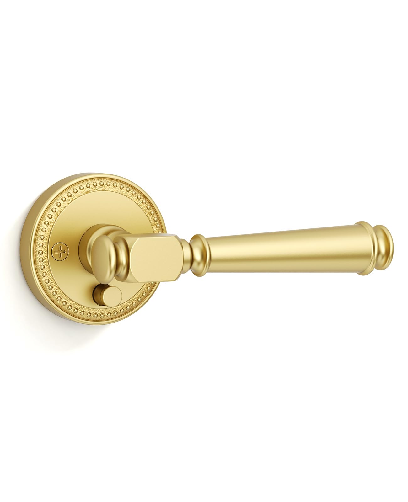 Photo 1 of Amerdeco 6 Pack Brushed Gold Privacy Door Handles