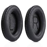 MMOBIEL Almohadillas para Auriculares Compatible con Bose Quiet Comfort QC2 QC15 QC25 QC35 AE2 AE2i AE2-W (Negro)