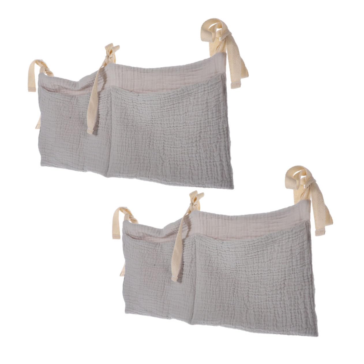 ERINGOGO Efficient Storage Cotton Baby Bedside Hanging Bag Stroller Portable Mesh Bag Diaper Storage Organizer Crib Diaper Caddy