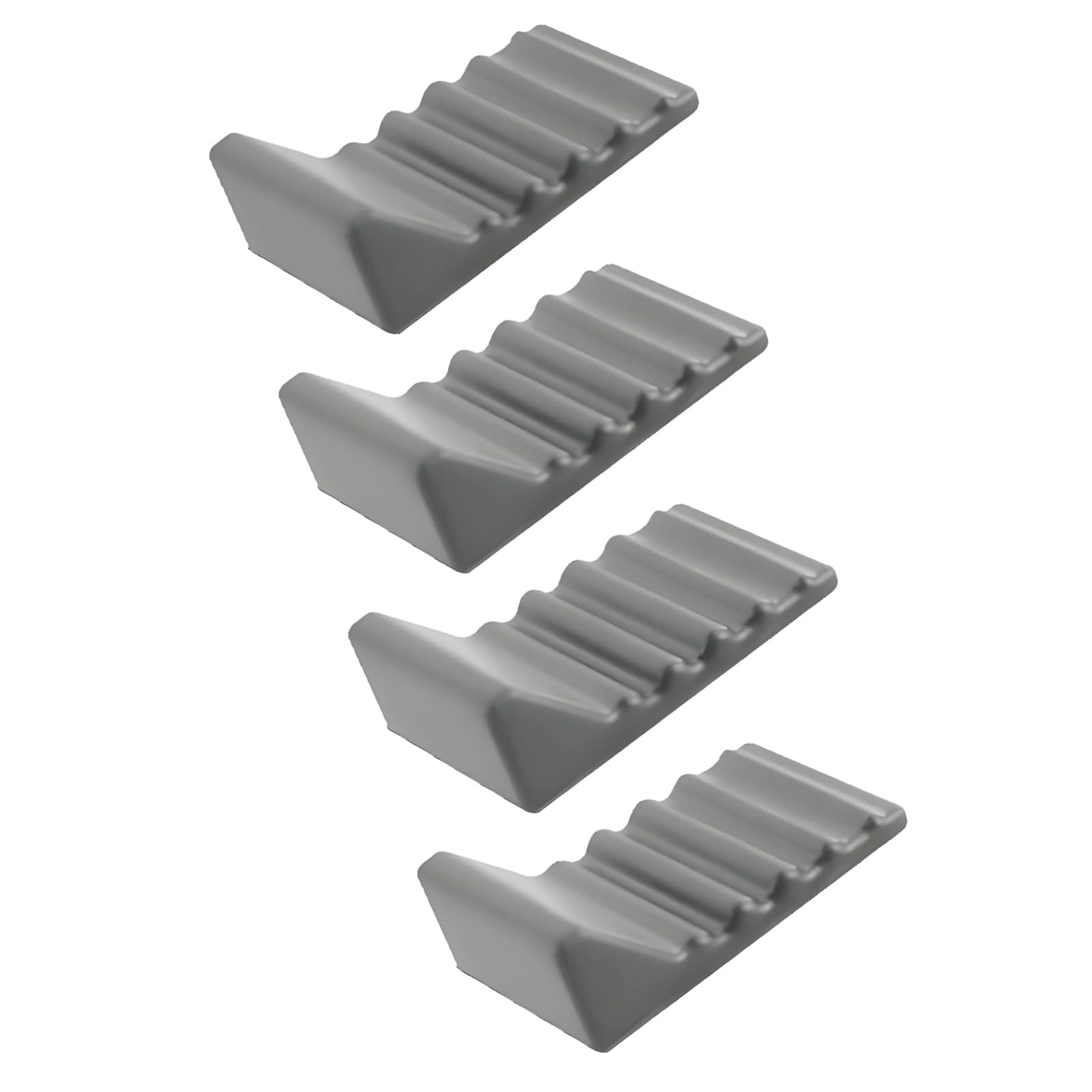 Hredyqw Pack Of 4 Silicone Trash Can Bumpers Noise Reducing Supports For Kitchen Work Space Bathroom With Secure Hold