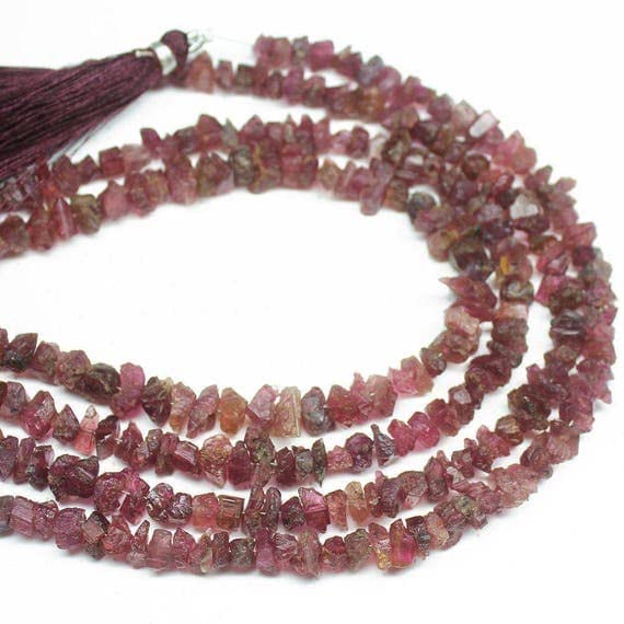 Tourmaline rose rubellite brute LKBEADS perles naturelles pour réparer et créer