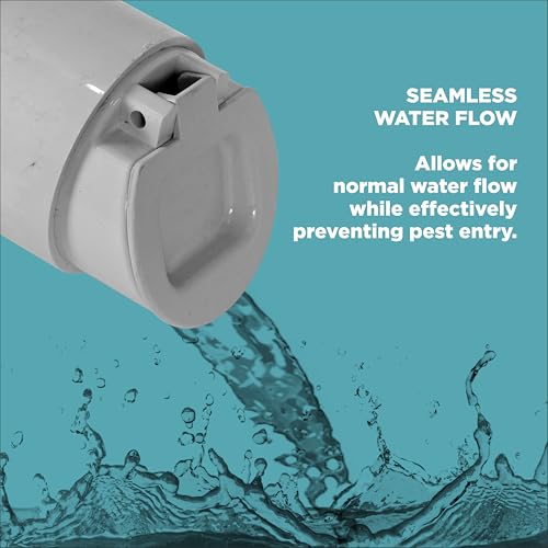 Image of TAXAN 3 inch (75 mm) PVC Drain Backflow Valve - Heavy-Duty Non-Return Water Valve with Strainer Cap | Premium Anti-Rat, Anti-Cockroach & Anti-Snake Stopper | Ideal for Bathroom