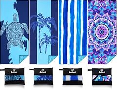 4 Pack Coconut Tree Turtle Stripe Mandala