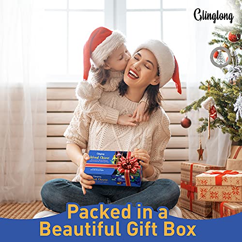 Glinglong Wind Chimes Hummingbird Chime - Valentines Day Gift, Mother & Father's Day Gift, Outdoor Garden Decor, Windchimes Memory Bells, Holiday/Christmas/Housewarming Present - Solar & Usb #TOP5