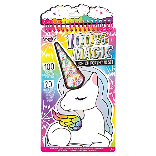 Fashion Angels Unicorn Fantasy Compact Sketch Portfolio/ Unicorn Sketch Book/ Unicorn Coloring Book