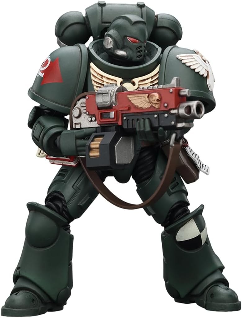 JOYTOY Warhammer 40,000 1/18 Action Figure Dark Angels Intercessors Brother Asharr Collection Models Birthday Gifts 15Age+