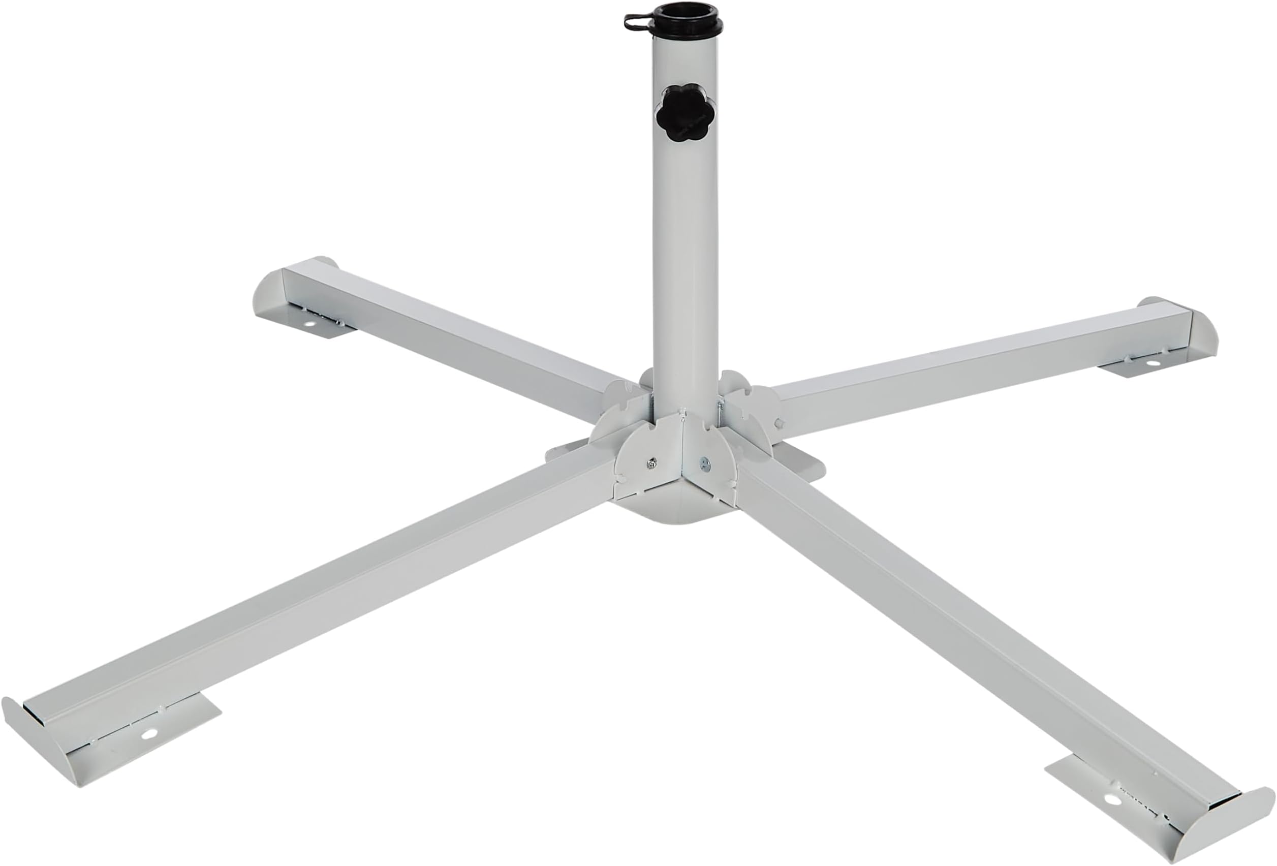 Procamp foldable metal umbrella base white colour PRO000022