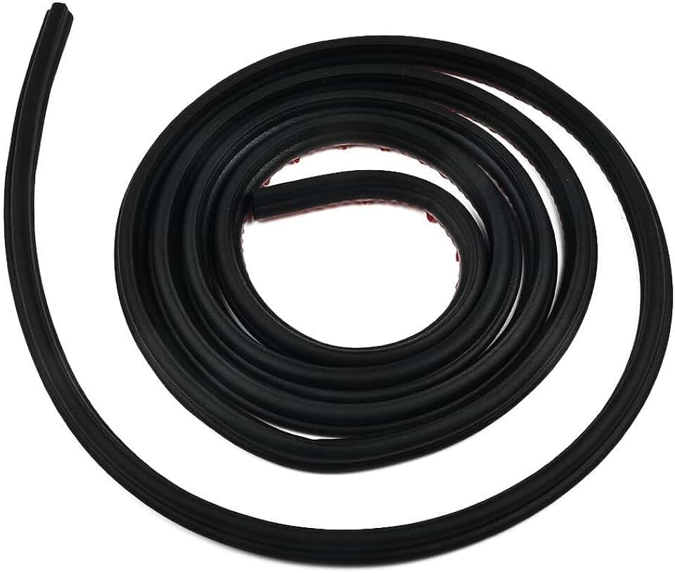 Tira de vedação de porta de carro de borracha dupla em forma de L para porta-malas e capô para moldagem de bordas, faixa de intempéries automotiva com redução de ruído do vento e isolamento acústico
