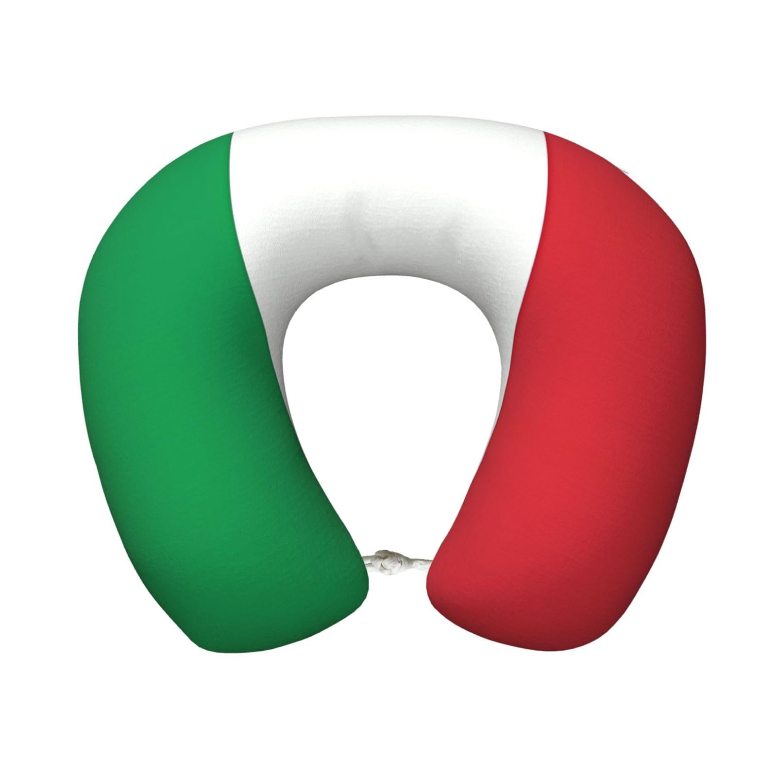 BOAIHH italy flag Memory Foam Travel Pillow for Soft Comfort Fits Snugly for Naps Office, and Airplane Use