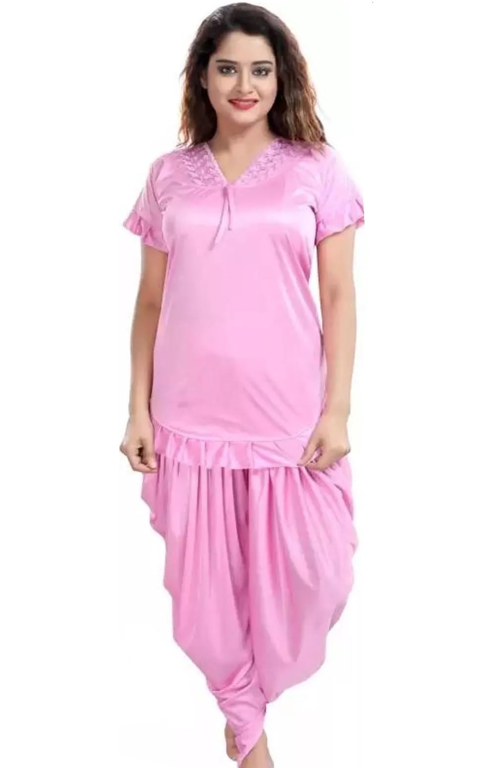 zoroo Patiyala Top & Pyjama Set Ladies Night Wear-picture-35