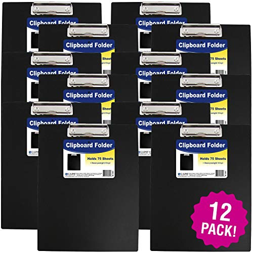 C-Line Products Vinyl Clipboard Folder 12.75