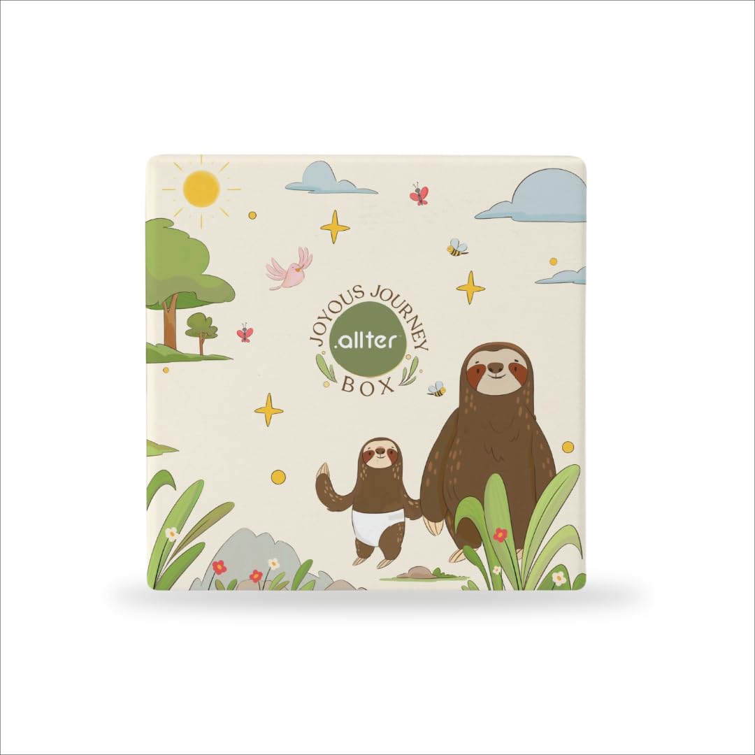 .allterBaby Gift Box with Baby Care Essentials (Joyous Journey Box) | New Born (upto 4kgs) | Gift Set for Babies, Newborns & Baby Showers (XL)