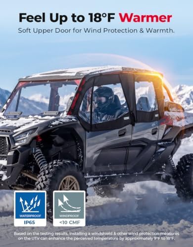 KEMIMOTO Soft Upper Doors Compatible with Kawasaki Teryx KRX 4 1000 2023+ — 사진 2