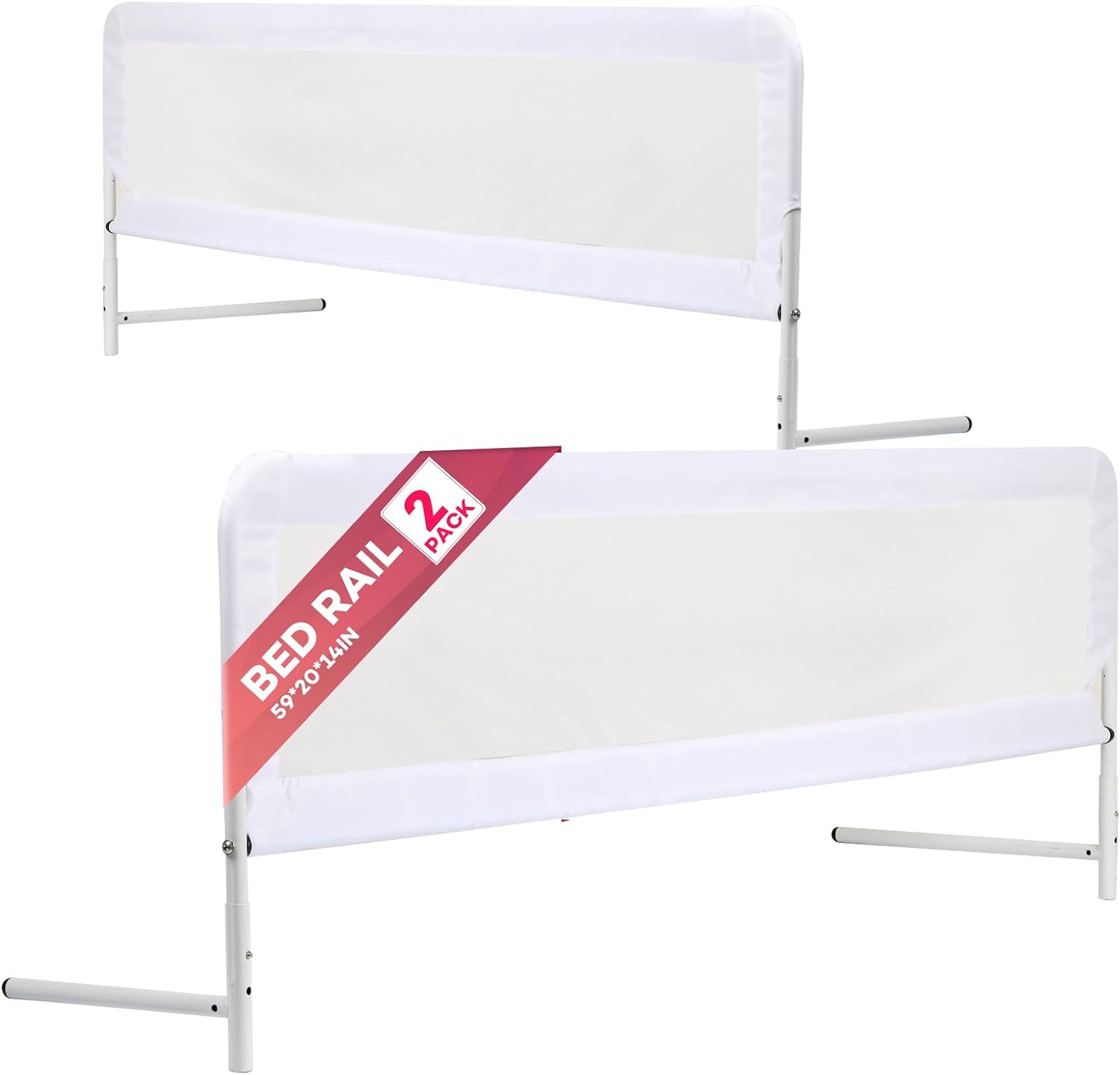 Extra Bed Rails Amazon.com: FURWEY 2Pack Extra Long Bed Rails 59 inch Bed Rail for ...