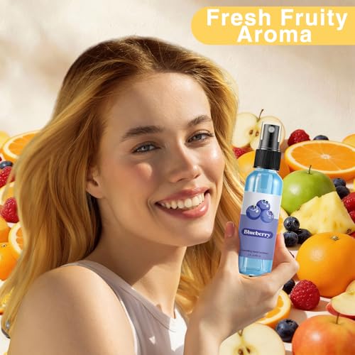 Image of 6 Pcs Hydrating Hand Washing Spray Vibrant Fruit Scented Hand Washing Spray Travel Size 2 Fl oz Pocket Bottle Mist Gently Cleans Dirt for Family Adults Sensitive Skin Office Family School