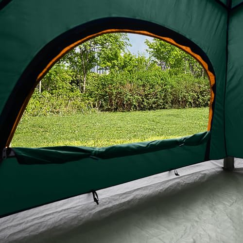 Image of unp 6 Person 4 Season Dome Tent, Easy to Set Up for Camping & Hiking, Lightweight & Portable, Green