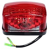 ApplianPar Rear Brake Tail Light for Yamaha Blaster 200 Banshee Wolverine Warrior 350 Grizzly 125 350 400 450 550 660 700