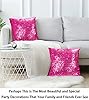 ShinyBeauty Sequin Pillow Case 20x20 2 Pack Hot Pink Glitter Pillow Decorative Throw Pillows Pillow Decorative Sparkles Holiday Throw Pillows (20x20 x2pc, Hot Pink) #1