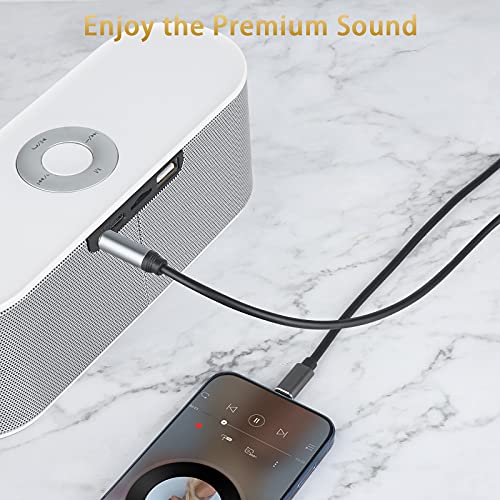 Câble audio stéréo TRS Lightning vers 6,35 mm pour iPhone table mixage et ampli - 3