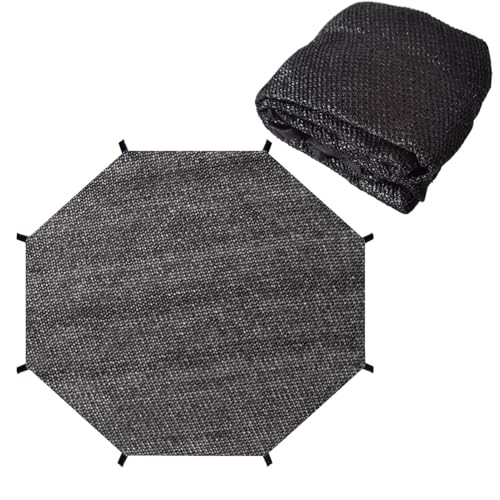 Couverture d'ombrage pour trampoline de jardin et filet pare-soleil rond en maille