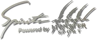Spirits mind With MONSTER 防水ステッカー【スポーツマインド互換】【モンスタースポーツ互換】１６色選択 (シルバー)