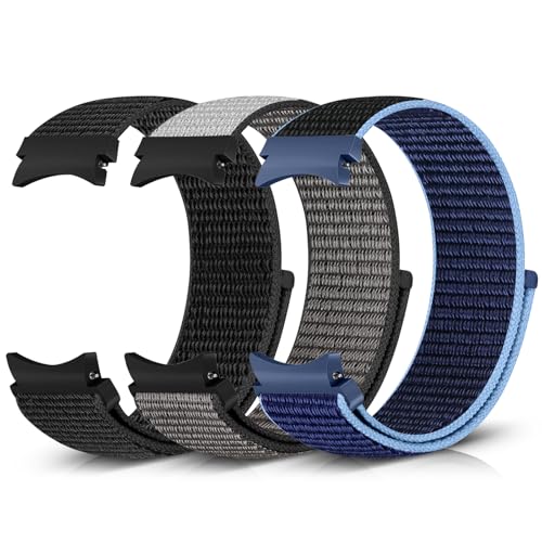 Runostrich Cinturino in nylon compatibile con Samsung Galaxy Watch 7/6/5/4/FE 40 mm 44 mm/Galaxy Watch 6 Classic 43 mm 47 mm/Watch 5 Pro 45 mm/Galaxy Watch 4 Classic 42 mm 46 mm orologio da polso da