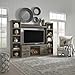 Signature Design by Ashley Trinell Rustic Entertainment Center Pier Bookcase with 3 Adjustable Shelves, Natural Brown