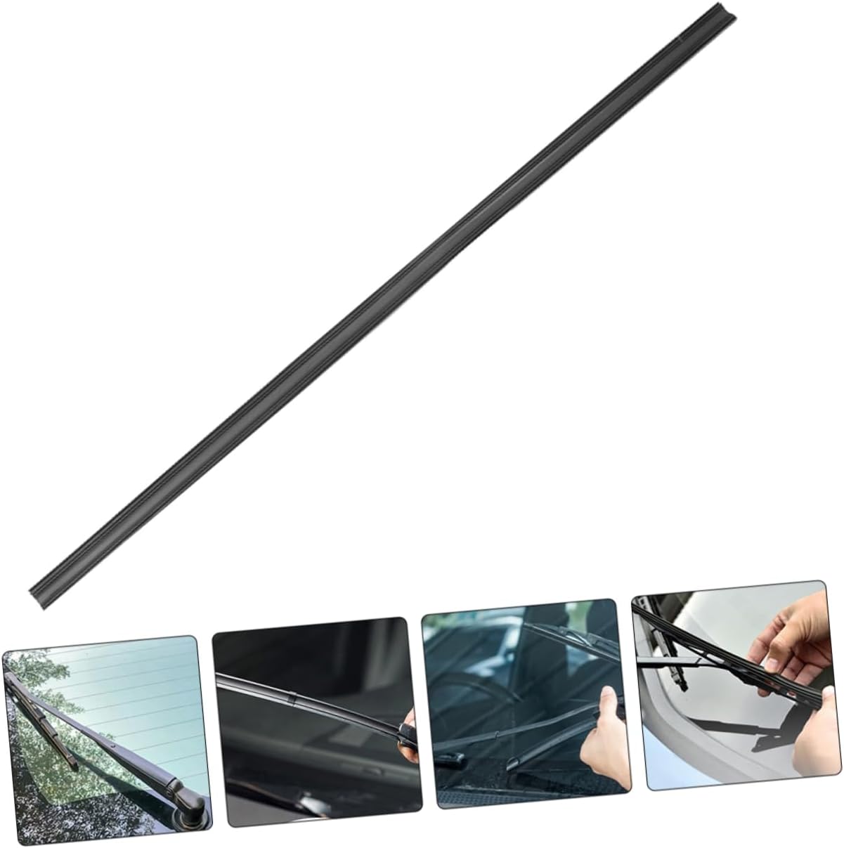 8pcs Durable Windshield Wiper Blade Refill Strip Easy Installation Replacement for Cars High Performance Wiper Attachment for Reliable Visibility