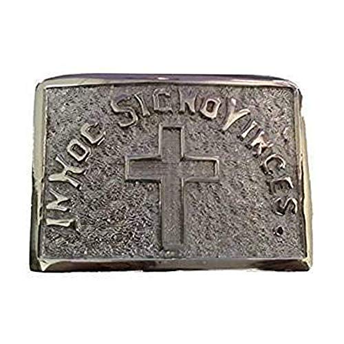 Vintage IN HOC SIGNO VINCES Cross Knights of Templar Belt Buckle/Masonic