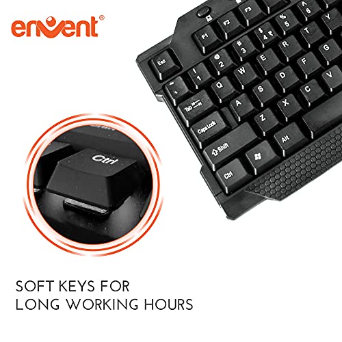 Image of Envent Sturdy Multimedia Keyboard - Kease, Black (ET-KBM040)