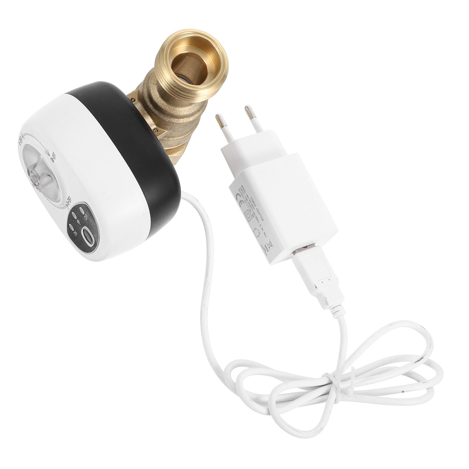 GALPADA Válvula de Agua Inteligente Wifi con Función Temporizador y Control Remoto, Válvula de Bola Eléctrica para Tubería Dn25, Material PC y Abs, Adecuado para Hogar y Jardín