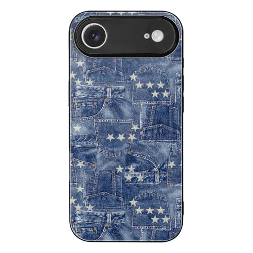 iPhone17Air�p�P�[�X �f�j�� �p�^�[�� ?���K���X �X�}�z�P�[�X �A�C�t�H��17Air�p�P�[�X TPU�t���[�� �J�����ی� �X�g���b�v�z�[���t�� [���s�A���i]
