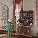 BEIREG Dollhouse Miniatures 1/12 Scale Accessories, Wooden Bookshelf Furniture Set - Magic Bottle&Potion, Witch Frame and Hat, Mini Bookcase, Haunted Dollhouse Halloween Decorations for Kids Gifts