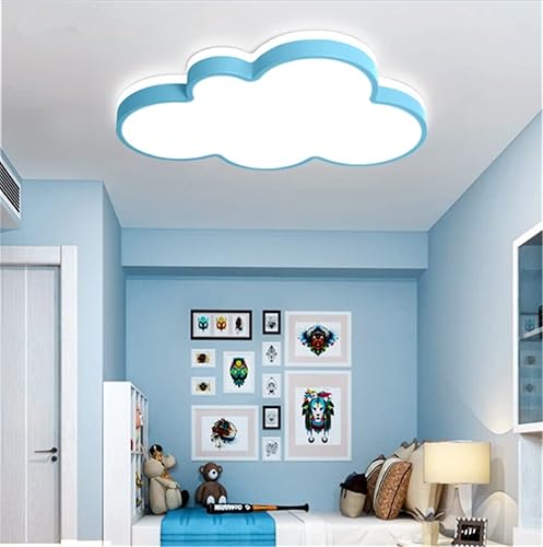 Miniatura 3 de LAKIQ Lámpara de techo LED para habitación de niños, con forma de nube creativa, montaje empotrado, lámpara de techo de acrílico de dibujos animados