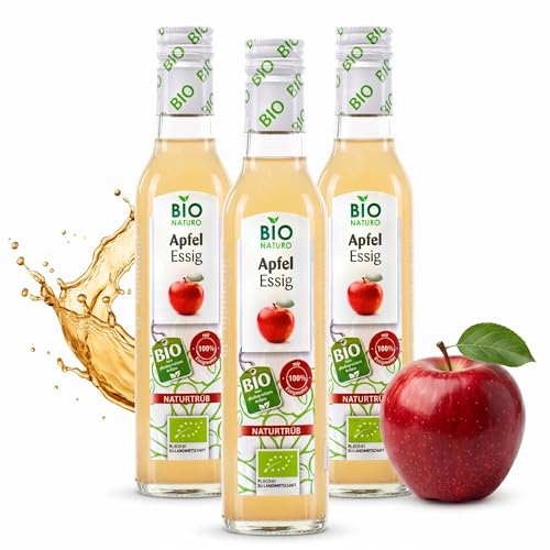 BioNaturo Appelazijn met azijnmoter, ongepasteuriseerd, biologisch, 500 ml