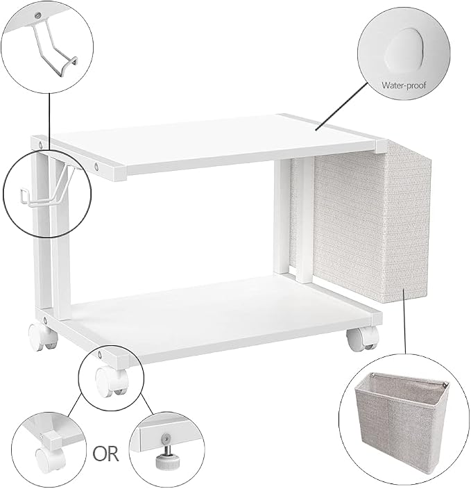 Soporte para impresora VEDECASA 2 niveles blanco moderno miniatura 7