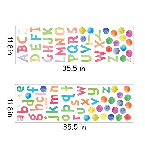 Alphabe Abc Wall Decals Learning Educational Peel And Stick Alphabet Wall Stickers Educational Classroom Stickers For Kids Playroom Bedroom Decorations (Abcabc) #TOP5