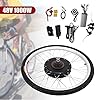 HinLIaDa 48V 1000W Waterproof Ebike Conversion Kit, 26" Rear Powerful Motor Wheel Electric Bicycle Hub Motor Kit Electric Bike Conversion Kit Twist Throttle with 5 Star #1