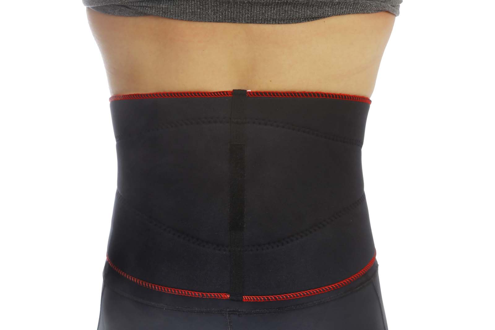 TSM Sportbandage Rückenbandage Pro mit Noppen und Stabilisationsgurt, Schwarz, XXL, 5149