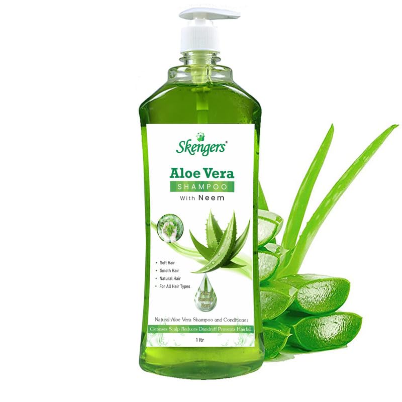 Image of Naturals Dryness Hydration Shampoo Aloevera Shampoo for Soft, Smooth & Volumized Hair For Men & Women 1Ltr