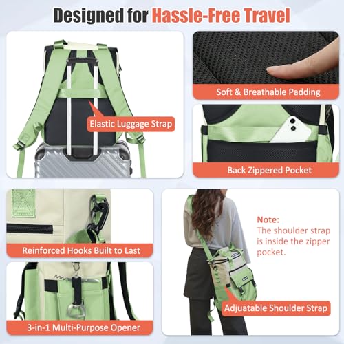 Image of Backpack Cooler for Women, AYAMAYA Stylish 35 Cans Leakproof Soft Cooler Backpack, Waterproof Insulated Lunchbox Shoulder Bag Keeps Cold for Up to 18 Hours for Camping, Beach, Work, Picnic, Travel