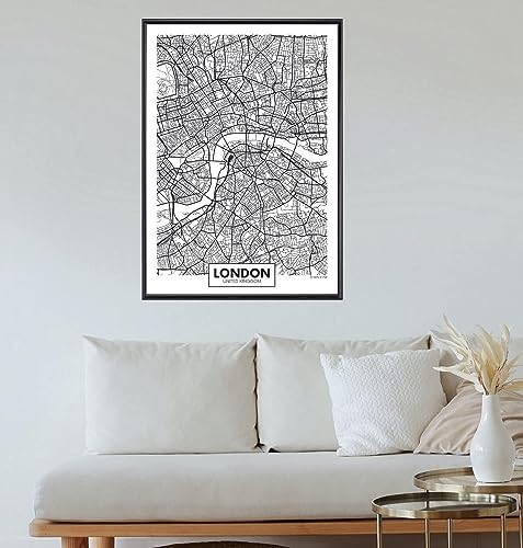 【フレーム付-黒-】インテリアポスター イギリス ロンドン London City A2サイズ(420×594mm) an1 (tomohochikaze) [2]